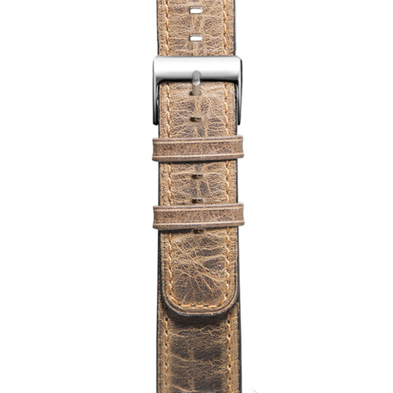 Handodo Apple Watch Retro Vintage leather Replacement with Stainless Metal Clasp Apple Watch Band image33