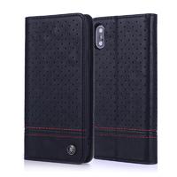 iPhone X Case - PU leather laser engraving pattern iPhone case cover