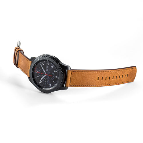 Handodo Samsung Gear 3 Band - Retro Genuine leather Band with Stainless Steel buckle Samsung Gear Band image6
