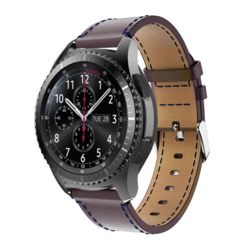 Handodo Samsung Gear 3 Band Genuine leather Band with Stainless Steel buckle Samsung Gear Band image5