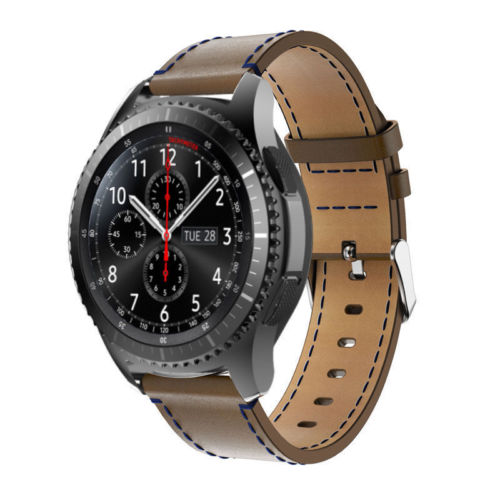 Handodo Samsung Gear 3 Band Genuine leather Band with Stainless Steel buckle Samsung Gear Band image5