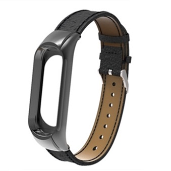 Handodo Xiaomi Mi 3 Band Litchi pattern Genuine leather Replacement Bands Xiaomi Band image2