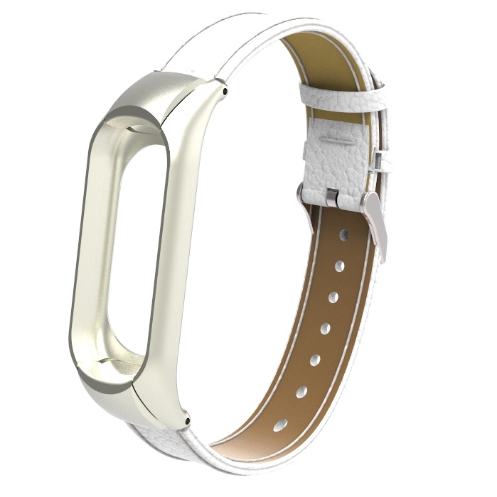 Handodo Xiaomi Mi 3 Band Litchi pattern Genuine leather Replacement Bands Xiaomi Band image2